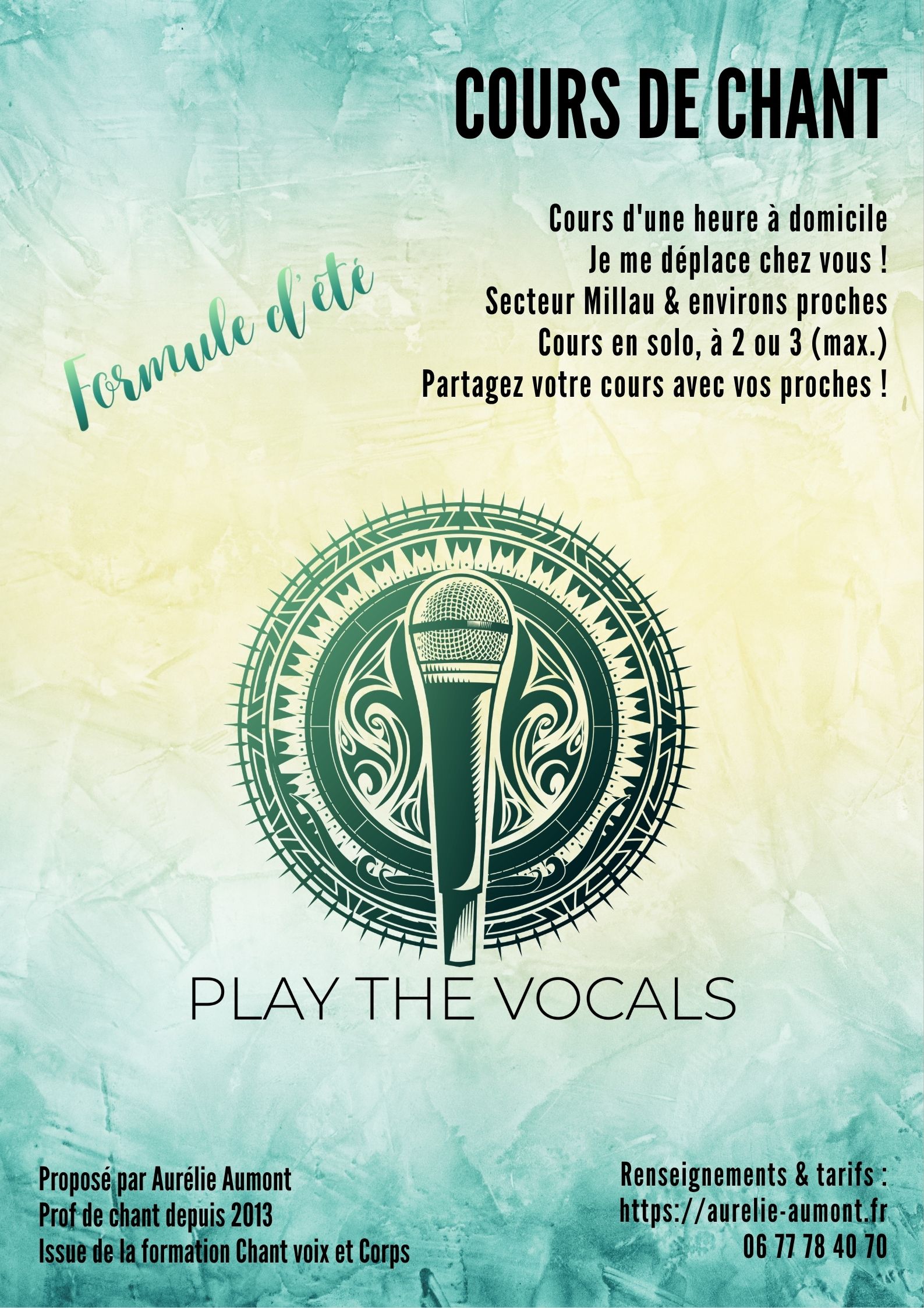 Cours de chant – Édition été